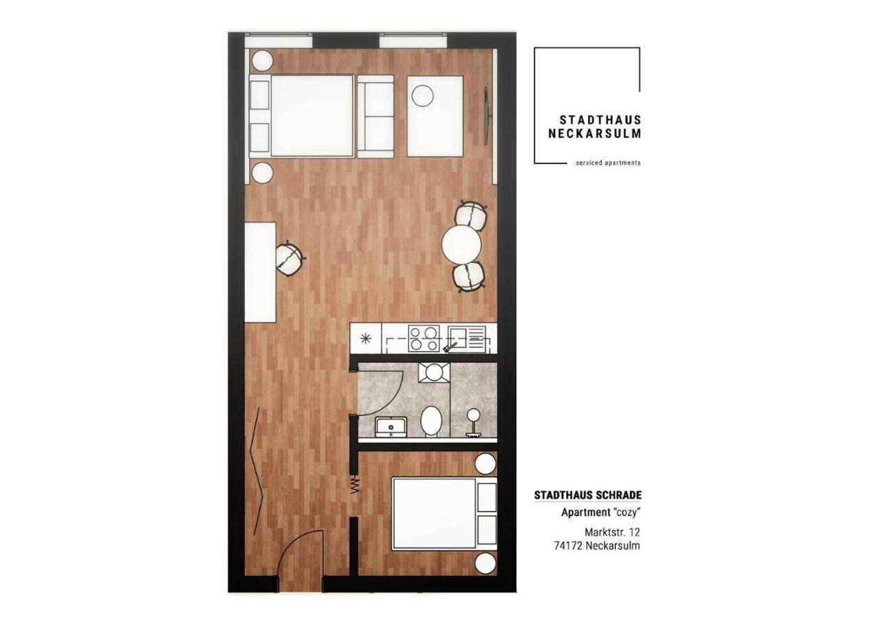Stadthaus Neckarsulm Serviced Apartments - Stadthaus Schrade Buitenkant foto